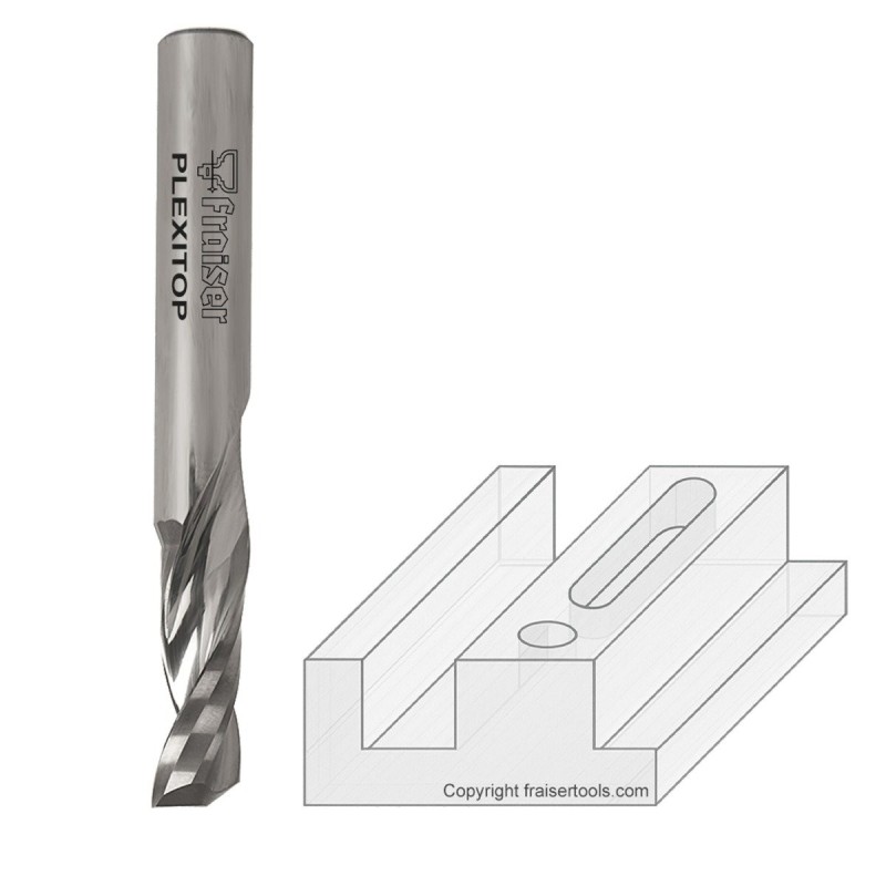 Fresa per plexiglass e policarbonato - taglio LUCIDO