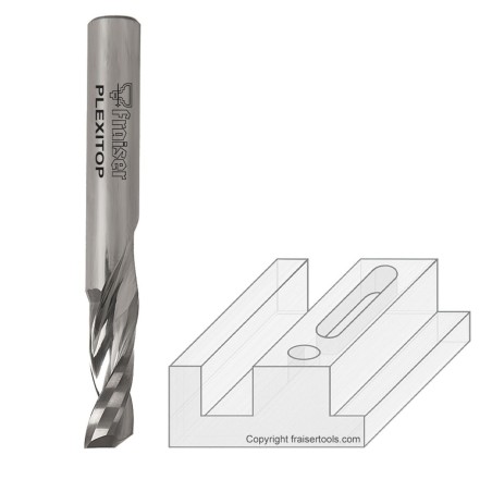 Fresa per plexiglass e policarbonato - taglio LUCIDO